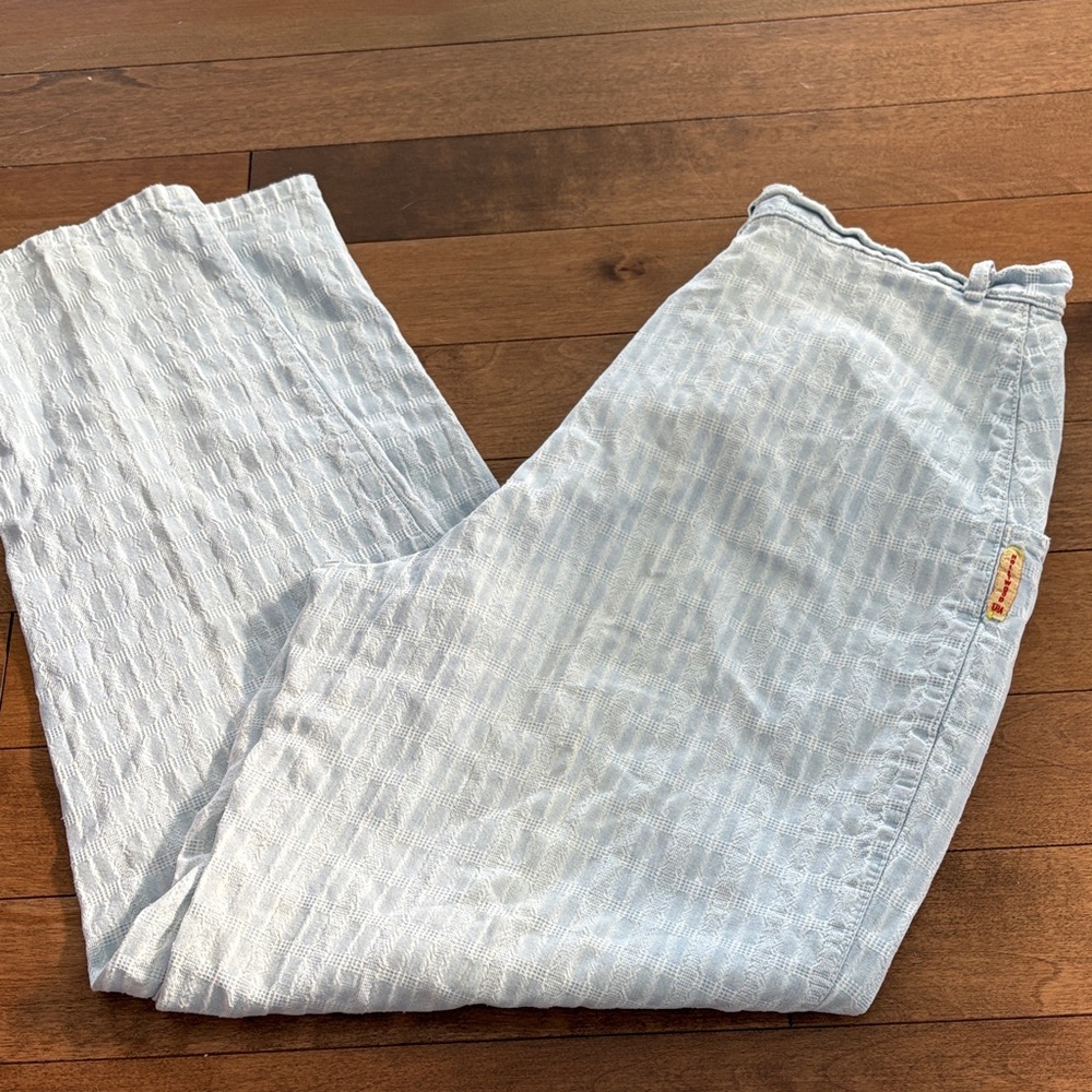 Vintage Hollywood Light Blue Textured Jeans